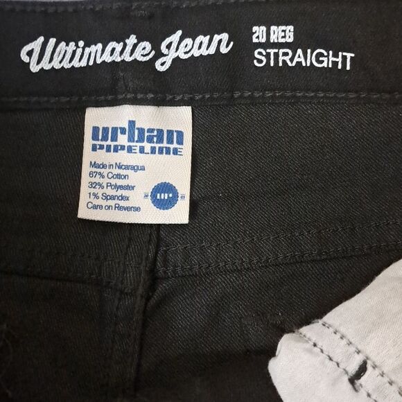 Urbine Pipeline black striaght jeans size 20 NWT - Picture 7 of 10
